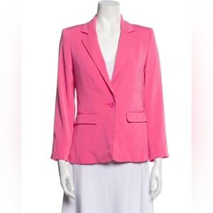Alice + Olivia Women's Pink Cotton Blazer - Size XS